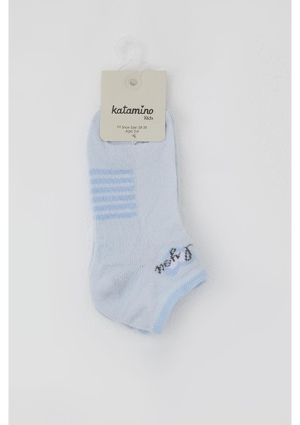 Kız Çocuk Patik Çorap Love Yazı Baskılı 3-8 Yaş, Açık Mavi fiyatları