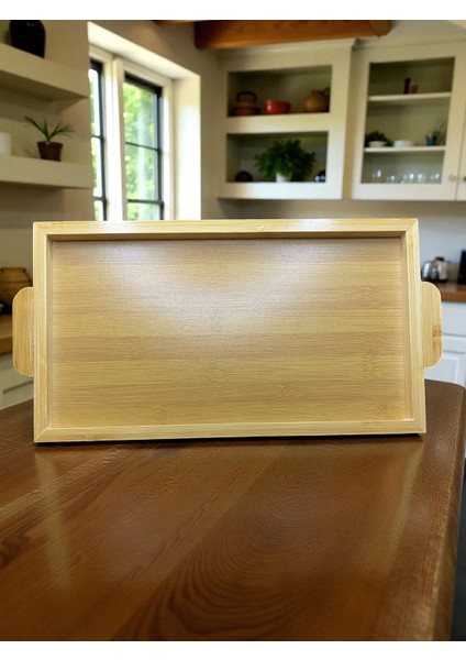 Doğal Bambu Servis Tepsisi – Dikdörtgen Ahşap Sunum ve Kahvaltı Tepsisi | Dayanıklı & Şık Mutfak Aksesuarı indirimleri