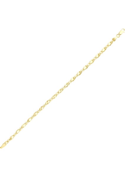 14 Ayar Tasarım Zincir Altın Bileklik