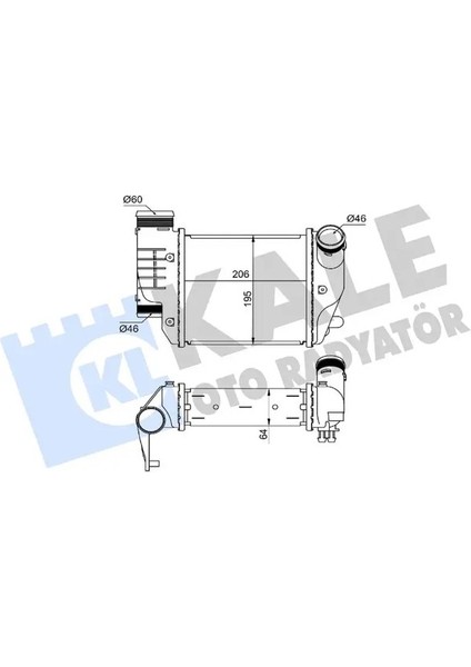 352425 Turbo Radyatoru 4F0145806AA 4F0145806E