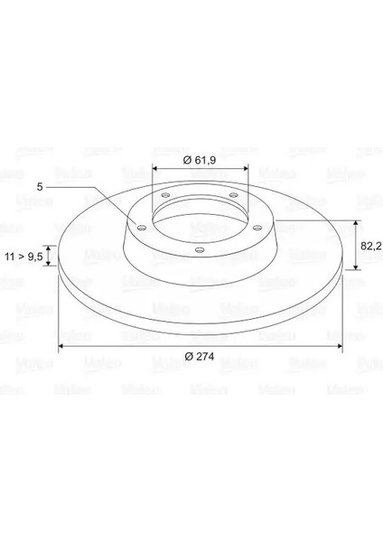 197312 Arka Fren Diski 7701472838 7701713008 8200367094 (2 Adet Fiyatıdır)