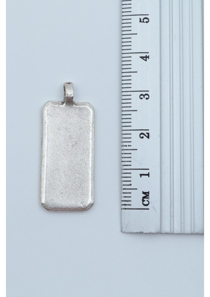 Geometrik - Dikdörtgen Gümüş Kaplama Deri Ip Kolye modelleri