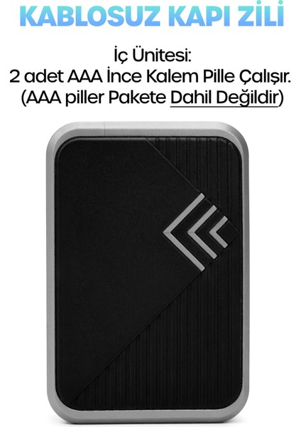 Kablosuz Uzaktan Kumanda Kapı Zili Işıklı Uzun Menzilli Pilli 36 Farklı Melodili Renkli 9426 modelleri