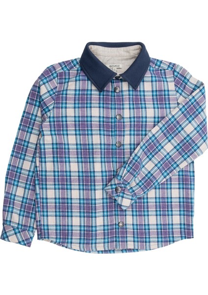 Ekose Dokuma Kışlık Erkek Çocuk Gömlek fiyatları