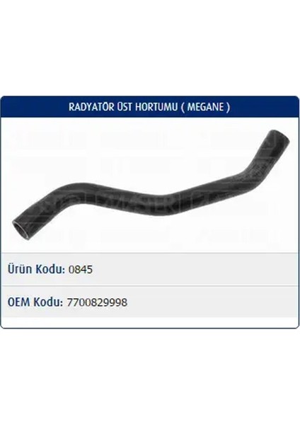 M0845 Radyator Hortumu Ust 7700829998