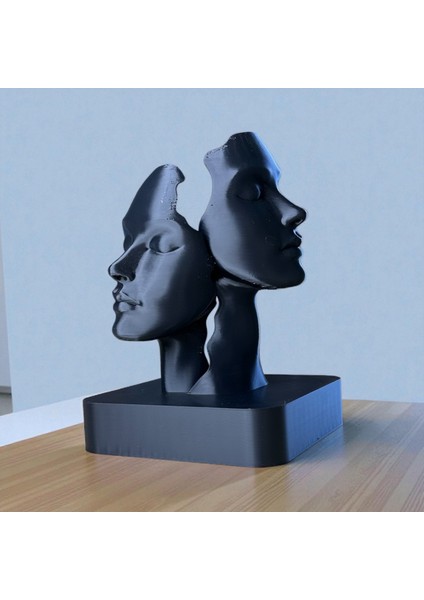Soyut Yüz Heykeli – Modern Dekoratif Obje | Minimal Masa Üstü Biblo | Kabuk Factory Tasarımı