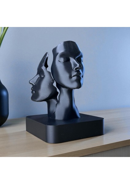Soyut Yüz Heykeli – Modern Dekoratif Obje | Minimal Masa Üstü Biblo | Kabuk Factory Tasarımı fiyatları