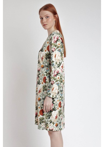 61414 Yeşil Çiçek Desenli Gecelik fiyatları