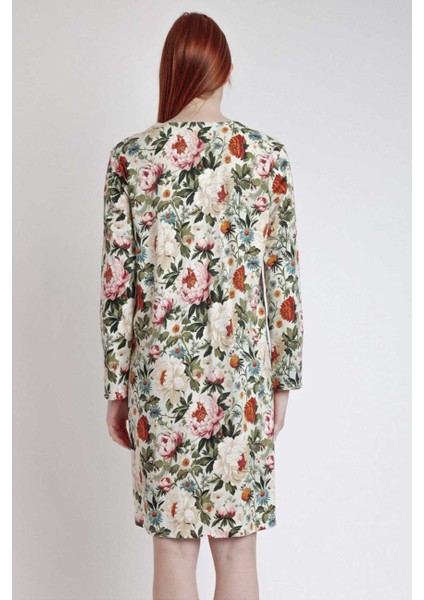 61414 Yeşil Çiçek Desenli Gecelik fırsatları