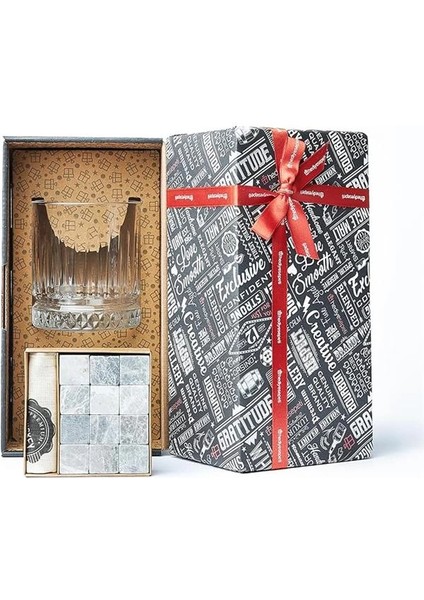 klasik bardağı hediye seti - hediye kutulu 12 parça taşı - babalar ıçin hediye fikri