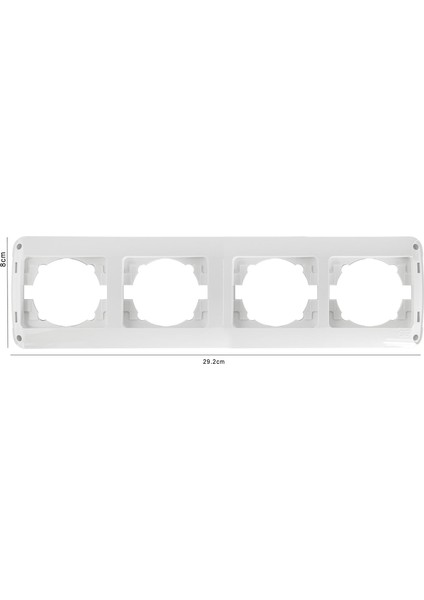 Çerçeve Dörtlü Beyaz Günsan
