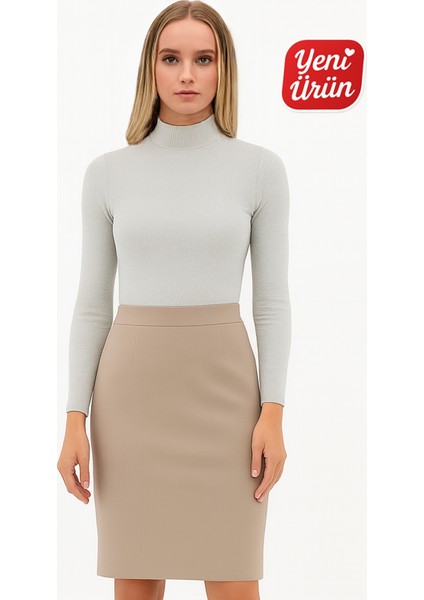 Balıkçı Yaka Uzun Kol Fitilli Bluz