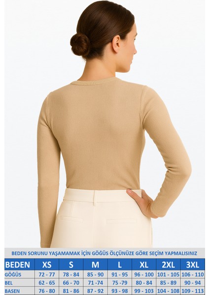 Bisiklet Yaka Uzun Kol Fitilli Bluz fiyatları