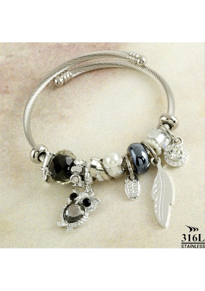 Techmrt Baykuş Panora Bileklik-Gümüş Rengi fiyatları