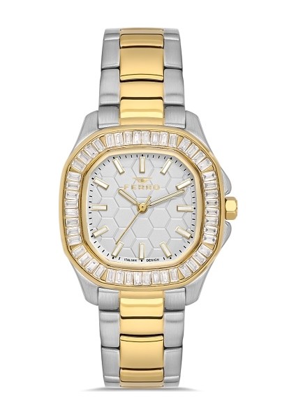 FL43008A-D Quartz Çelik Altın/gri 31 mm Kadın Kol Saati