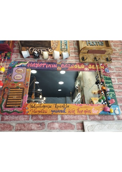 Taşlı Yazılı Dekoratif Duvar Aynası modelleri