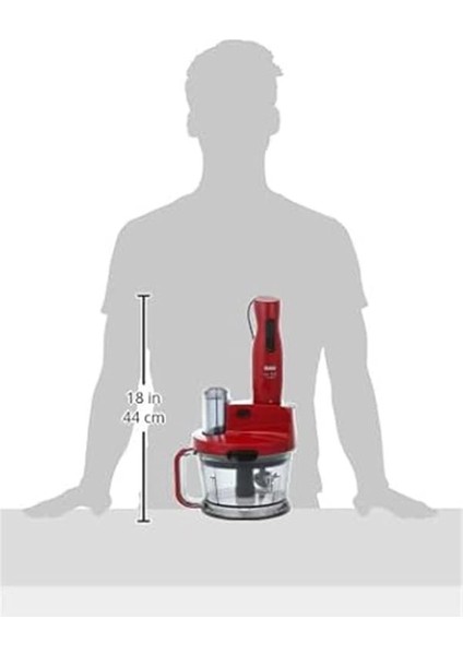 Mr Chef Quadro Blender Set , 1500 ml & 900 ml Hazne, Paslanmaz Çelik Bıçak, 1000 W, Rouge fırsatları