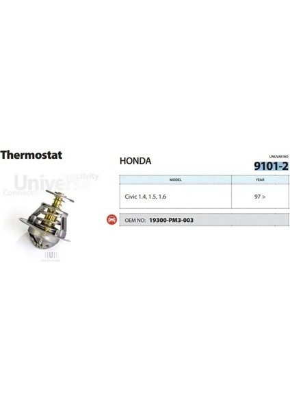 91012 Termostat 19300PL2004 19300PM3003