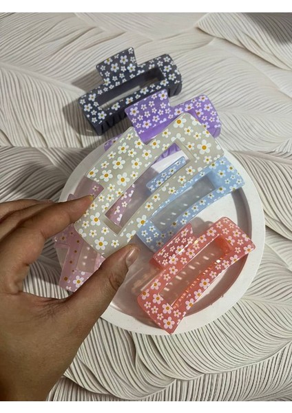 Çiçekli Mandal Toka