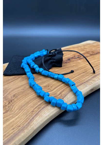 El Yapımı Bodrum Cam Boncuğu Ayarlanabilir Klasik Kolye fiyatları