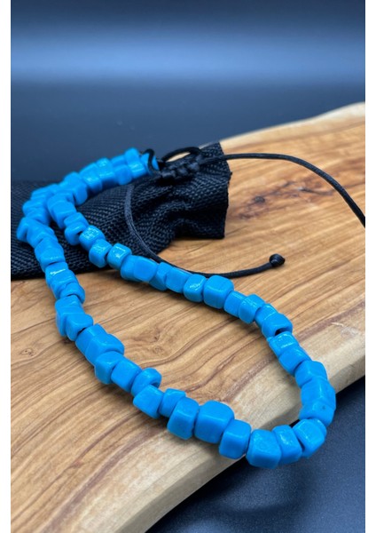 El Yapımı Bodrum Cam Boncuğu Ayarlanabilir Klasik Kolye modelleri