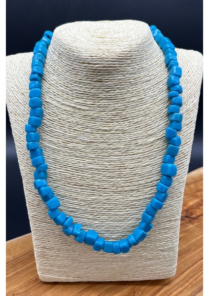 El Yapımı Bodrum Cam Boncuğu Ayarlanabilir Klasik Kolye indirimleri