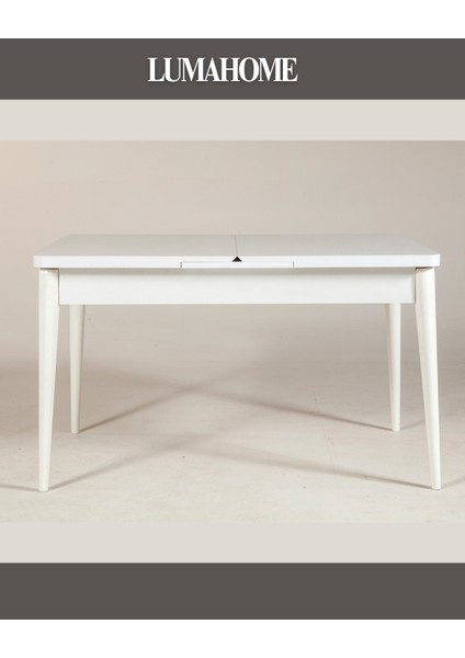 Gordes Extra Beyaz-Antrasit Yemek Masası Takımı