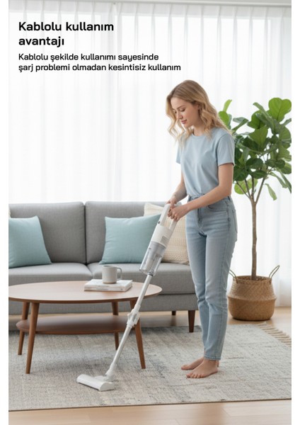 SVC-8629 Kablolu Dikey Elektrikli Süpürge - Mavi fiyatları