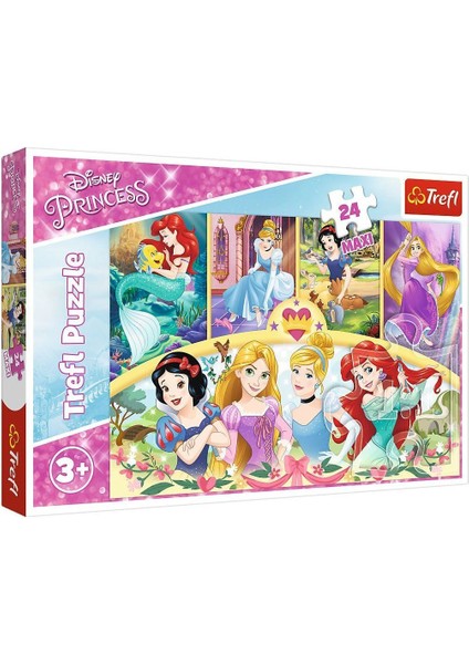 PUZZLE-14294 Princess 24 Parça Maxi Çocuk Puzzle Kız Erkek Çocuk Oyuncak Eğitici Oyuncaklar