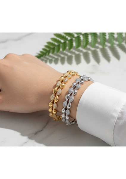 14 Ayar Taşlı Damla Bilezik - 12,30GR. fiyatları