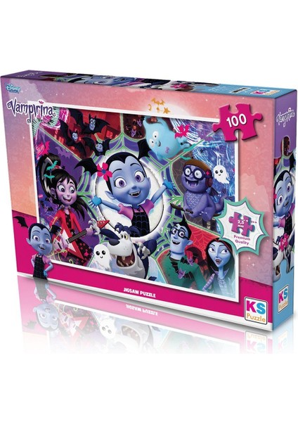VP714 Ks Vampirina / 100 Parça Puzzle Kız Erkek Çocuk Oyuncak Eğitici Oyuncaklar