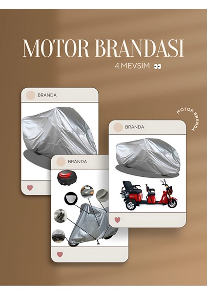 Kral Motor Kr-05 Elektrikli Miflonlu Premium 4 Mevsim Koruma Gri