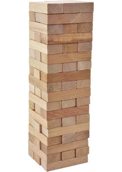 Playwood Silindir Kutulu Ahşap Denge Oyunu 54 Parça Kız Erkek Çocuk Oyuncak Eğitici Oyuncaklar