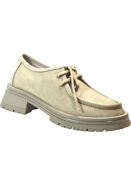 5547 Hakiki Deri Vizon Bağlı Kalın Taban Casual Kadın Ayakkabı fiyatları
