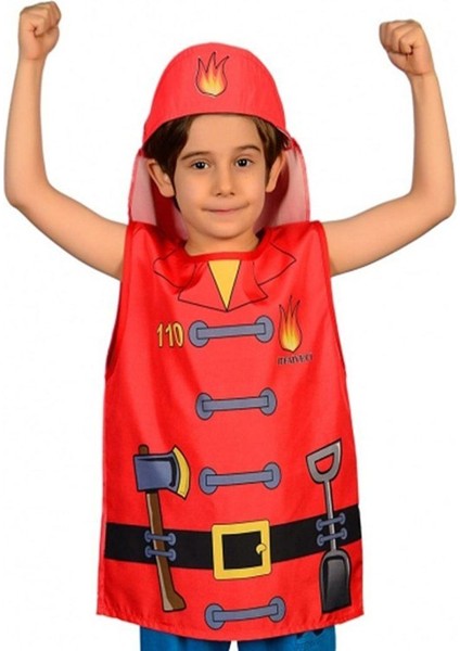 AND-5113 Itfaiyesi Kostümü Kız Erkek Çocuk Oyuncak Eğitici Oyuncaklar fiyatları