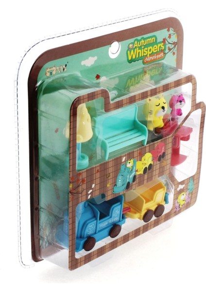 Kedi Şehri Tren Seti Blister Kız Erkek Çocuk Oyuncak Eğitici Oyuncaklar