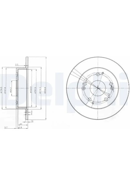 BG3746 Arka Fren Diski 42510S5TE00 (2 Adet Fiyatıdır)