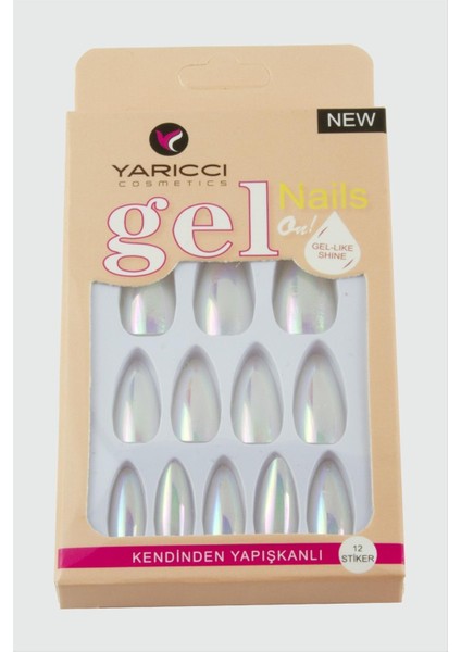 Techmrt Orange Takma Tırnak-Beyaz