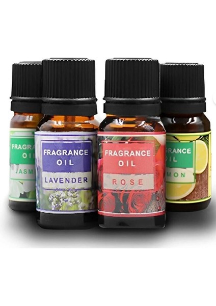 4 Lü Aromaterapi Yağı Hava Nemlendirici Buhar Makinası Için Uçucu Yağ Aroma Yağı Difüzör Yağı Koku