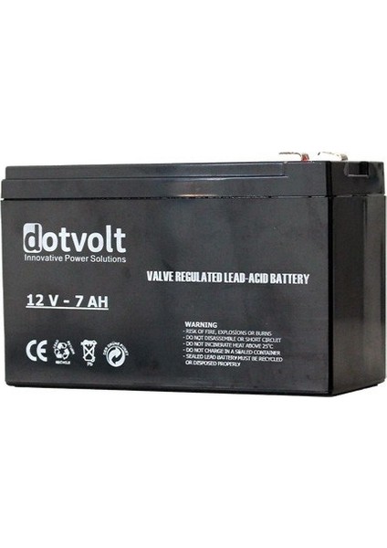 Volt [sc7-12] 12V 7AH Ups Tip Akü [alarm Aküsü]