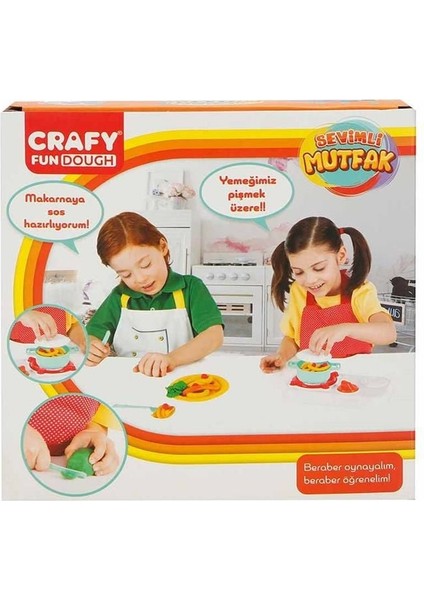 Crafy Sevimli Mutfak 200 G 10 Parça Kız Erkek Çocuk Oyuncak Eğitici Oyuncaklar modelleri