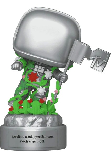 Funko Pop Figür Ad Icons Mtv 40TH Mtv Moon Person Kız Erkek Çocuk Oyuncak Eğitici Oyuncaklar