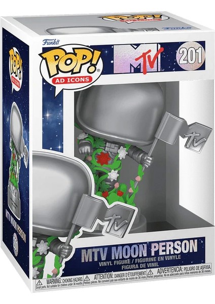 Funko Pop Figür Ad Icons Mtv 40TH Mtv Moon Person Kız Erkek Çocuk Oyuncak Eğitici Oyuncaklar fiyatları