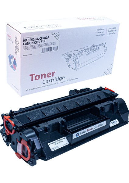 HP CE505A P2035 P2035 P2050 P2055 2700 (2.7k) Sayfa Verimli Muadil Toner (Siyah)