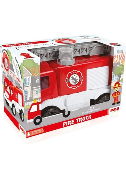 7022 Itfaiye Kamyonu Penceli Kutuda 38CM Kız Erkek Çocuk Oyuncak Eğitici Oyuncaklar