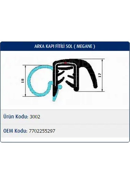 M3002 Kapi Fitili 7700768319 7702255297
