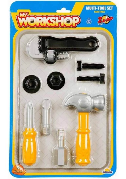3719 Zapp Toys My Workshop Tamir Seti 9 Parça - 1 Set Fiyatı-Stokta Olan Gönderilir Kız Erkek Çocuk