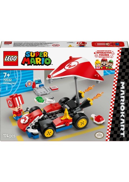 LEGO Super Mario: Mario Kart Standard Kart Oyun Seti 72032 Kız Erkek Çocuk Oyuncak Eğitici Oyuncakla