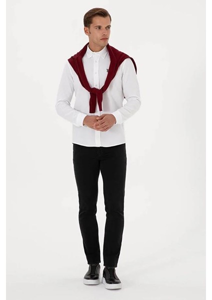 Erkek Slim Dokuma Gömlek G081GL004 modelleri