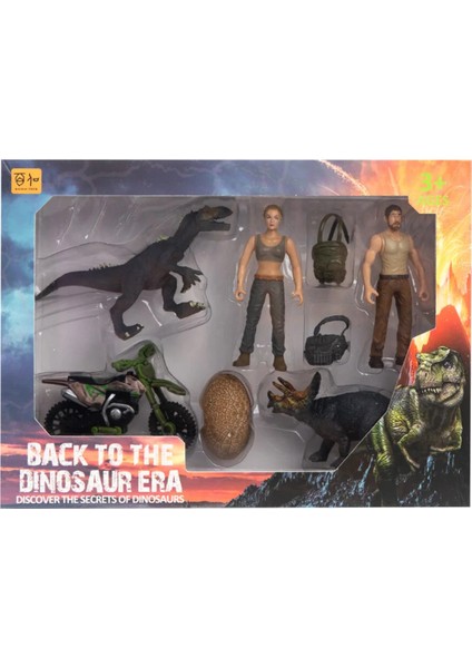 Kadın Erkek Figürlü Motorsiklet ve Dinozor Yumurtalı Oyun Seti Kız Erkek Çocuk Oyuncak Eğitici Oyunc modelleri